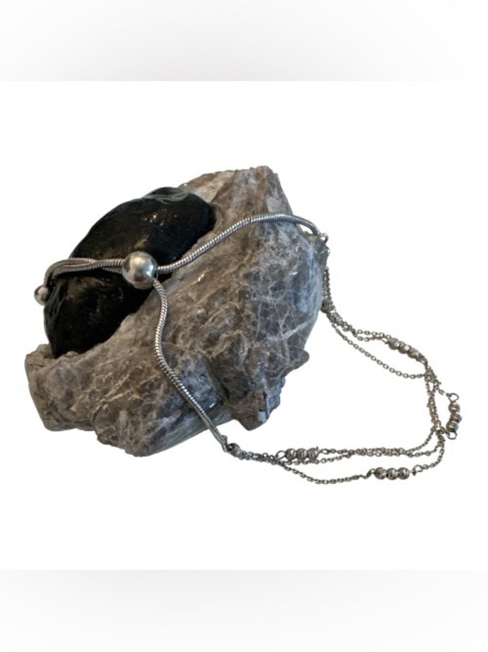 Dyadema | .925 Italian Silver | Exquisite 3 Strand Slide Bracelet